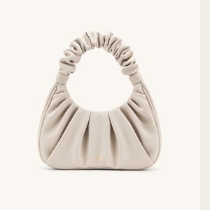 JW PEI Gabbi Ruched Hobo Handbag Ivory